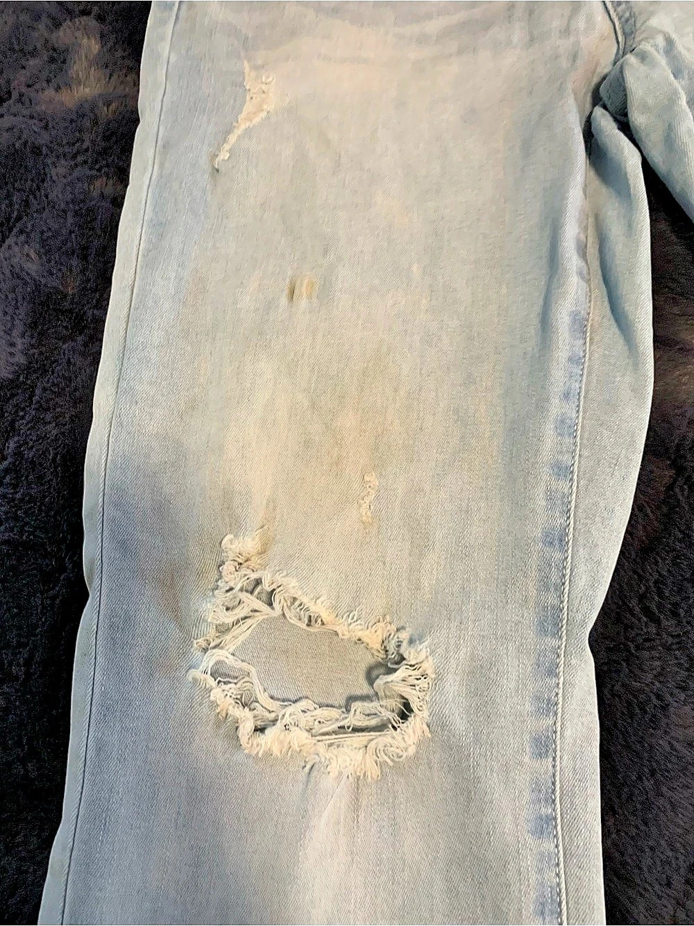 The Rider Celebrity Pink Distressed Skinny Jeans in Blue, Waist 13/31 - Picture 3 of 11